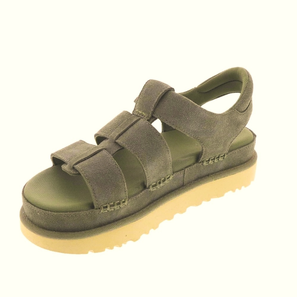 NIB SZ 6.5 UGG Goldenstar Strap Fisherman Sandals in “Moss” (Gray/Green)❣️